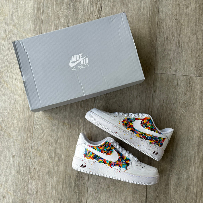 NIKE AIR FORCE 1 X SPLATTER OPEN BOX UNUSED