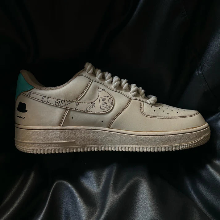 NIKE AIR FORCE 1 X THE CREATION OF ADAM INSPIRED OPEN BOX UNUSED