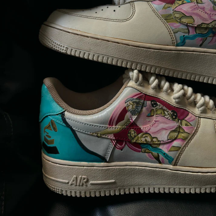 NIKE AIR FORCE 1 X THE CREATION OF ADAM INSPIRED OPEN BOX UNUSED