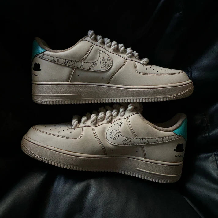 NIKE AIR FORCE 1 X THE CREATION OF ADAM INSPIRED OPEN BOX UNUSED