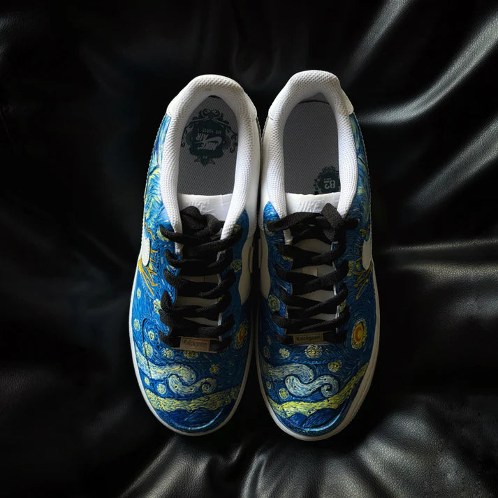 NIKE AIR FORCE 1 X VAN GOGH CUSTOM OPEN BOX UNUSED