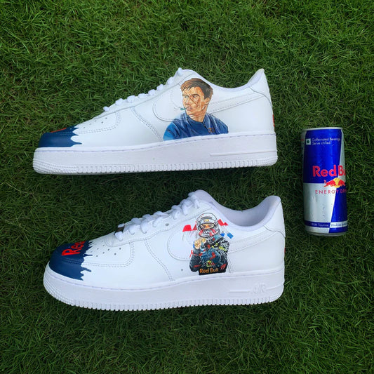 NIKE AIR FORCE 1 X MAX VERSTAPPEN X RED BULL F1 OPEN BOX UNUSED