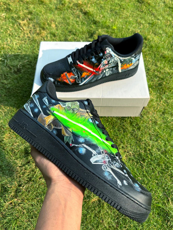 NIKE AIR FORCE 1 X TODA X DARTH VADER OPEN BOX UNUSED