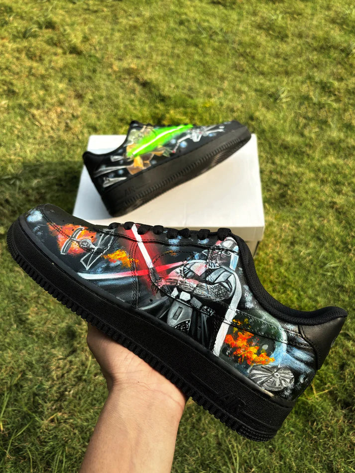 NIKE AIR FORCE 1 X TODA X DARTH VADER OPEN BOX UNUSED