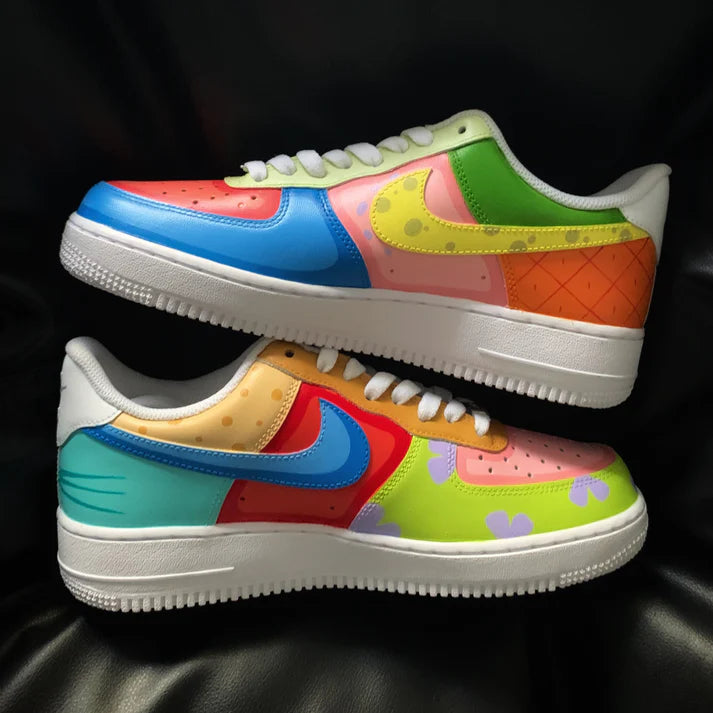 NIKE AIR FORCE 1 X SPONGE BOB PASTELS OPEN BOX UNUSED