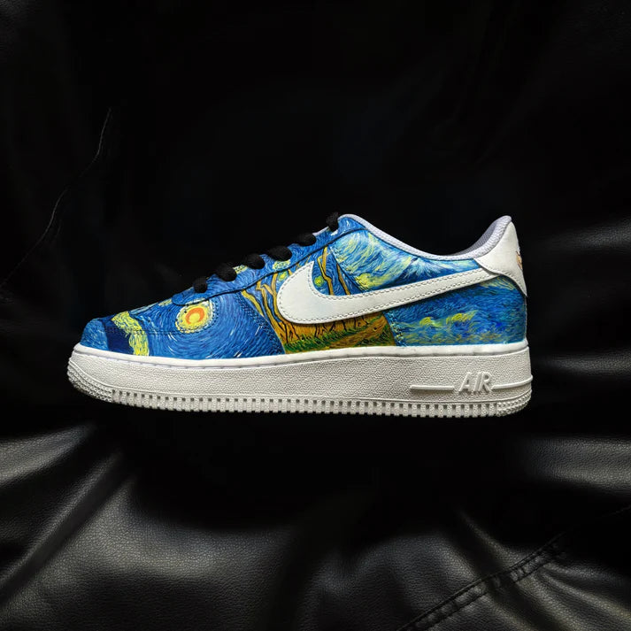 NIKE AIR FORCE 1 X VAN GOGH CUSTOM OPEN BOX UNUSED