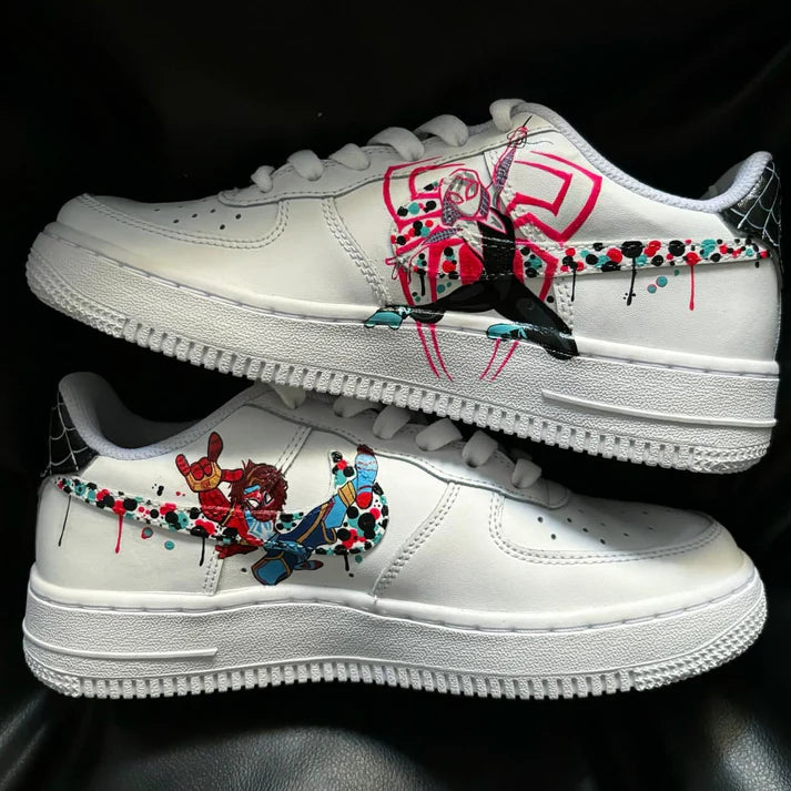 NIKE AIR FORCE 1 X SPIDERMAN CUSTOM OPEN BOX UNUSED