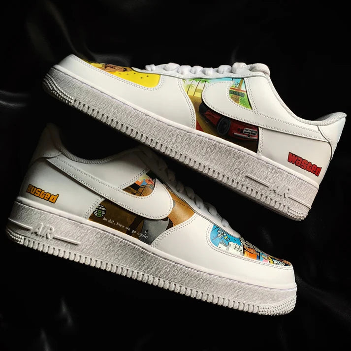 NIKE AIR FORCE 1 X GRAND THEFT AUTO OPEN BOX UNUSED