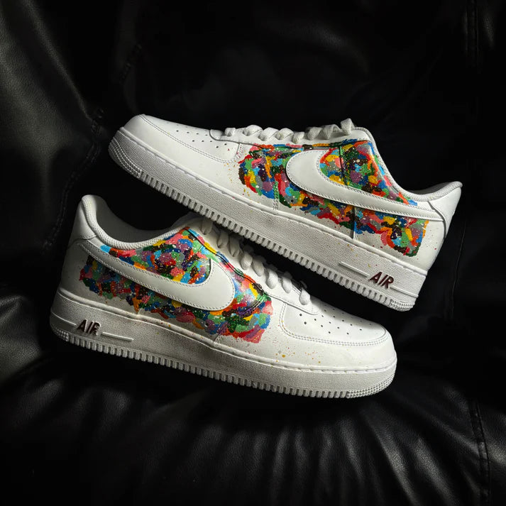 NIKE AIR FORCE 1 X SPLATTER OPEN BOX UNUSED