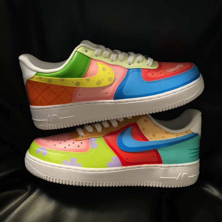 NIKE AIR FORCE 1 X SPONGE BOB PASTELS OPEN BOX UNUSED