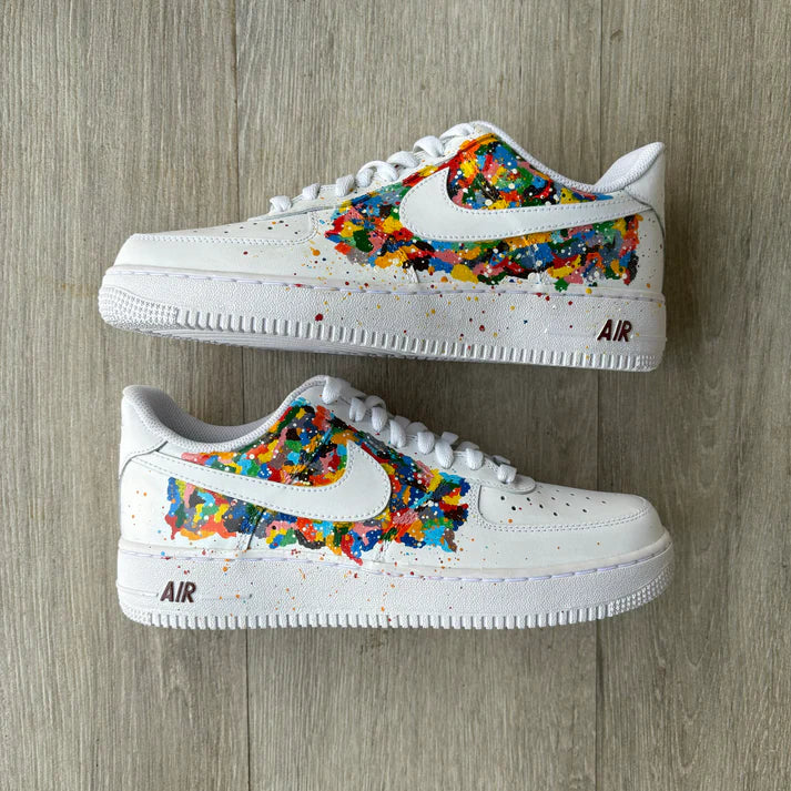 NIKE AIR FORCE 1 X SPLATTER OPEN BOX UNUSED