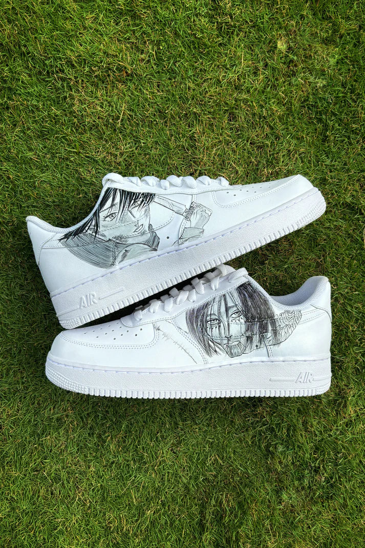 NIKE AIR FORCE 1 X TATTACK ON TITAN OPEN BOX UNUSED