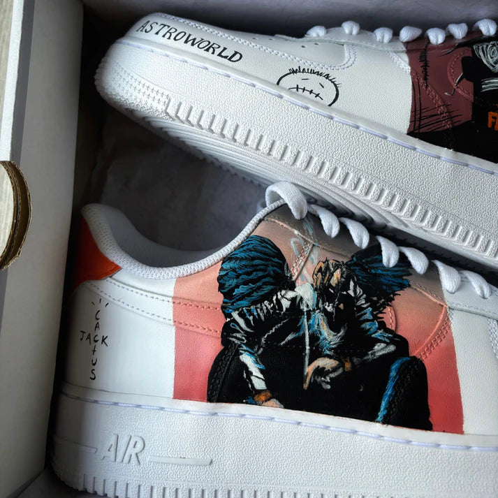 NIKE AIR FORCE 1 X TRAVIS SCOTT OPEN BOX UNUSED