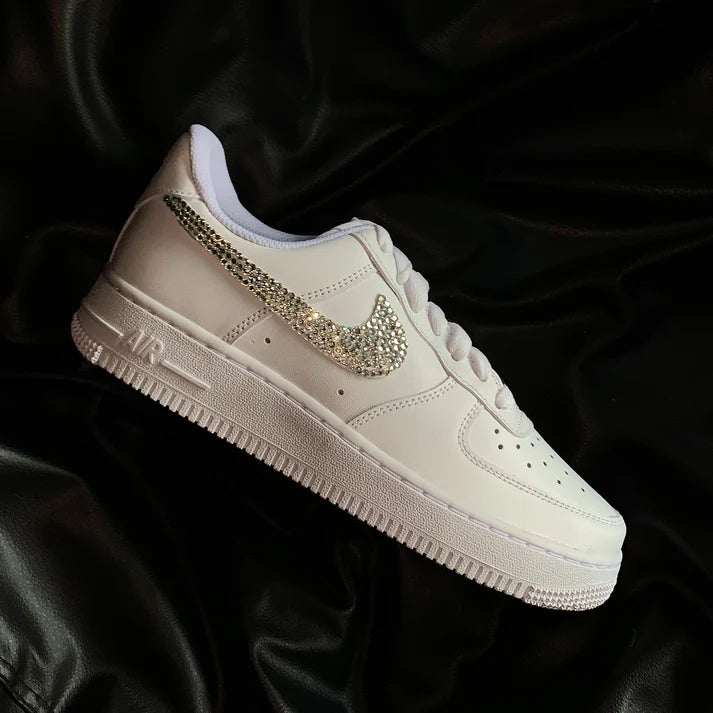 NIKE AIR FORCE 1 X BLING SWOOSH OPEN BOX UNUSED