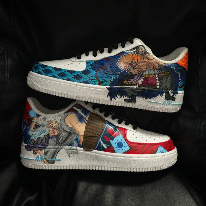 NIKE AIR FORCE 1 X LUFFY GEAR 5 X KAIDO OPEN BOX UNUSED