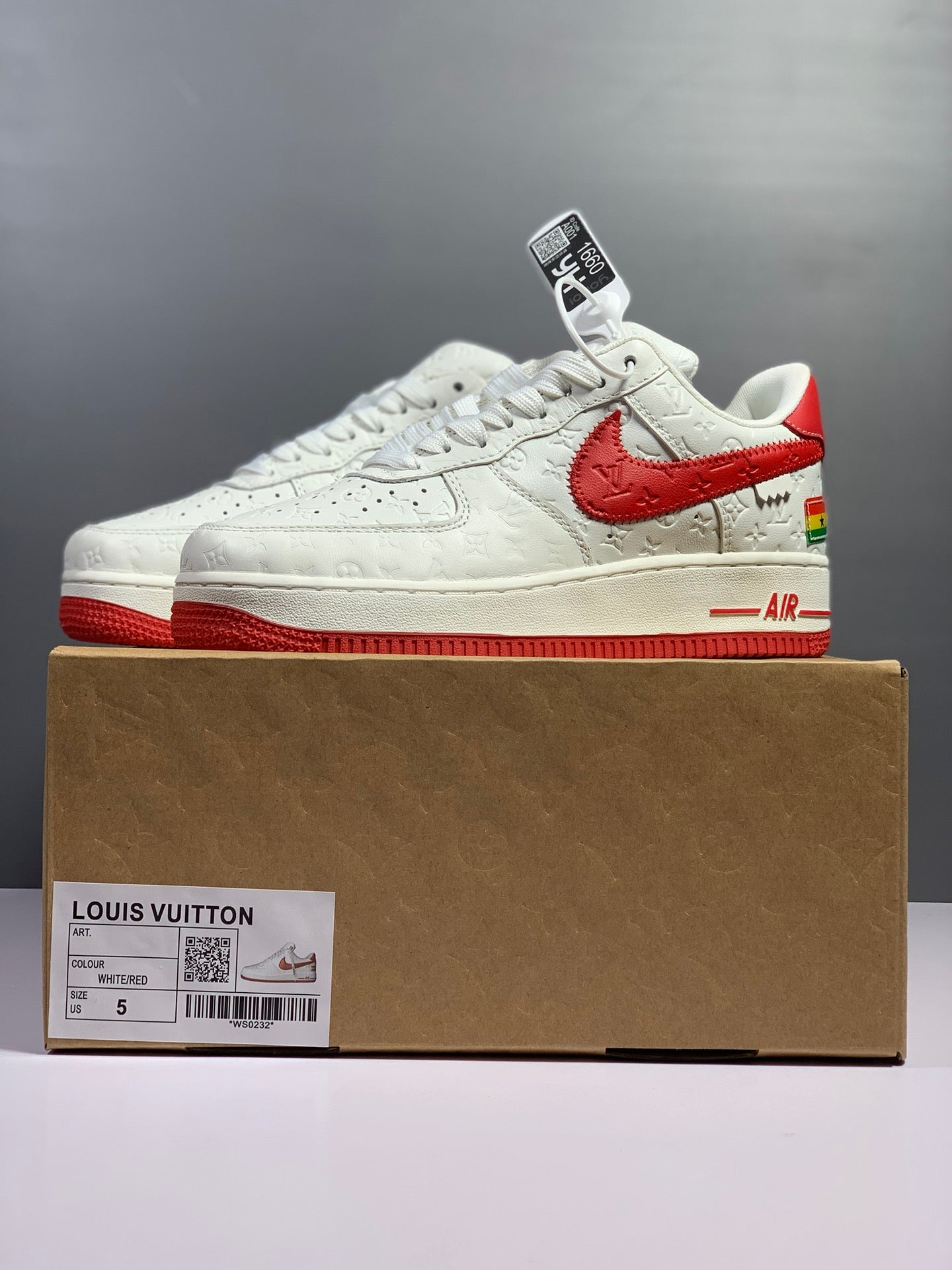 LOUIS VUITTON NIKE AIR FORCE 1 LOW OPE BOX UNUSED