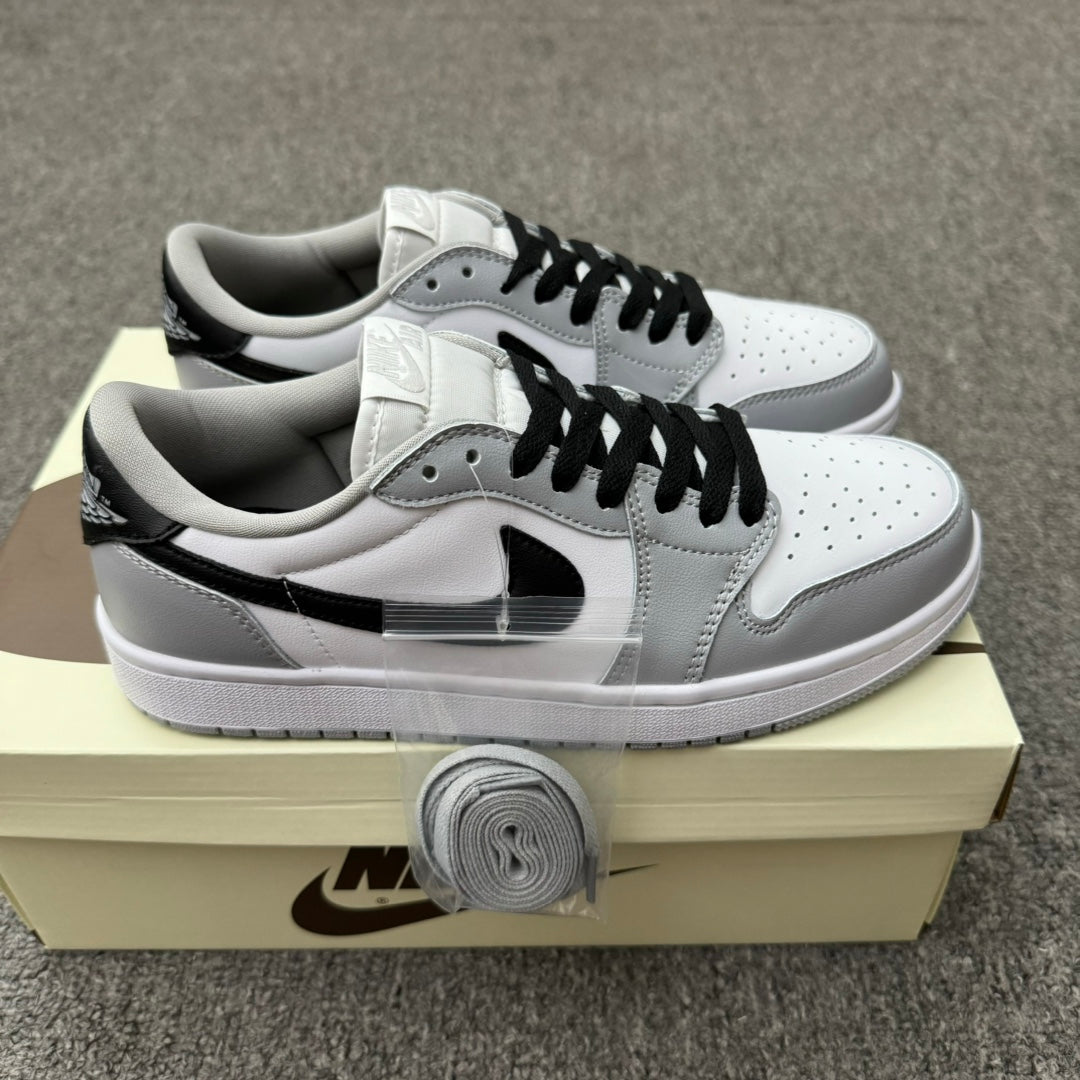 AIR JORDAN 1 LOW OG 'WHITE/BLACK-WOLF GREY' OPEN BOX UNUSED