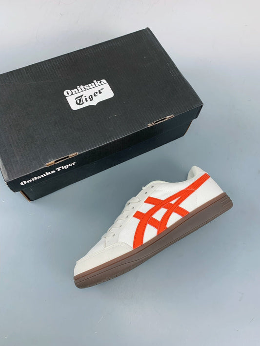 ONITSUKA TIGER ADVANTI WHITE/ORANGE OPEN BOX UNUSED