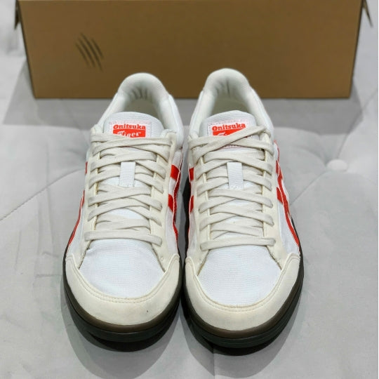 ONITSUKA TIGER ADVANTI WHITE/ORANGE OPEN BOX UNUSED