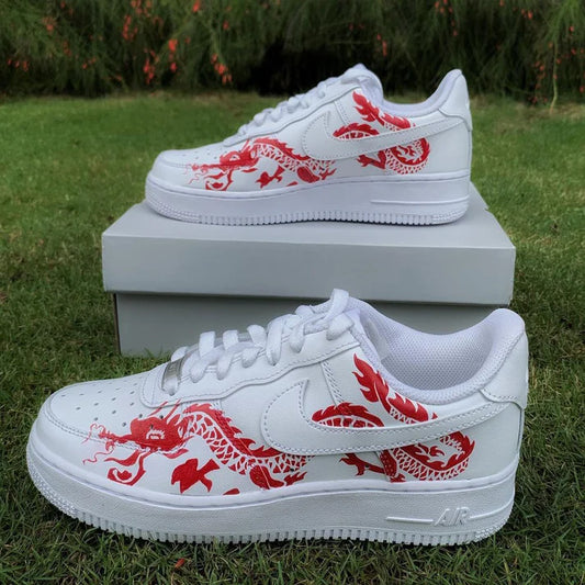 NIKE AIR FORCE 1 X DRAGON WAVES OPEN BOX UNUSED