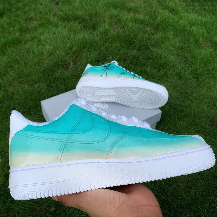 NIKE AIR FORCE 1 X MIAMI PALM TREE OPEN BOX UNUSED