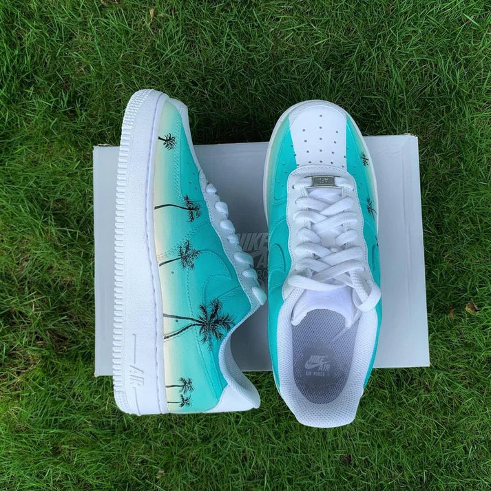 NIKE AIR FORCE 1 X MIAMI PALM TREE OPEN BOX UNUSED