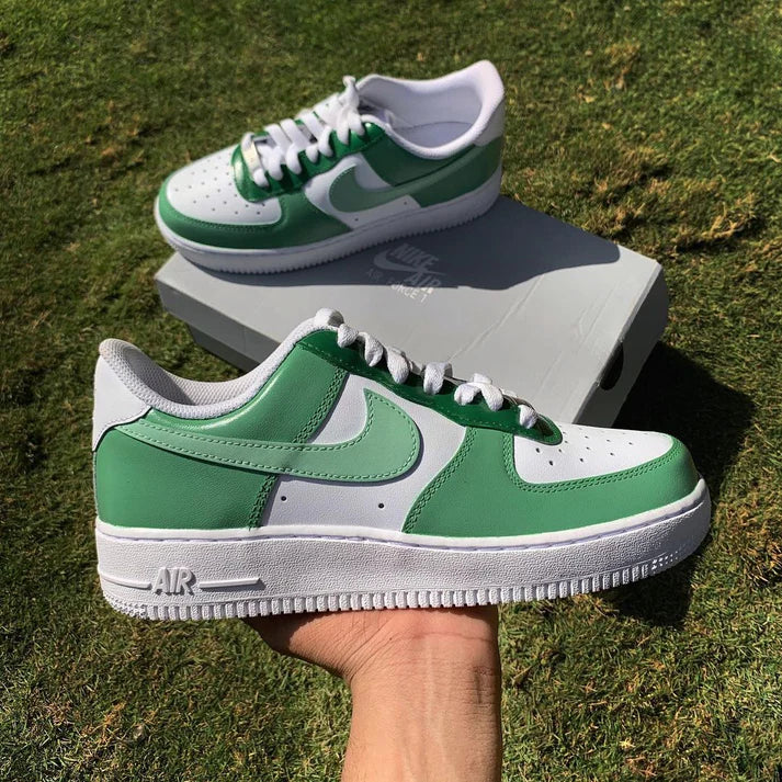 NIKE AIR FORCE 1 X GREEN PASLET OPEN BOX UNUSED