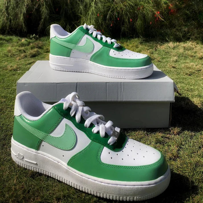 NIKE AIR FORCE 1 X GREEN PASLET OPEN BOX UNUSED