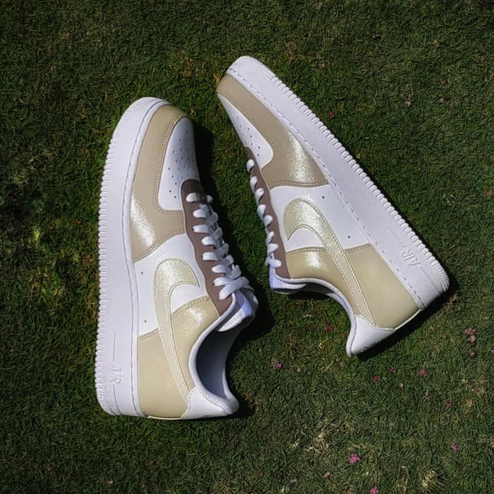 NIKE AIR FORCE 1 X MOCHA PASTEL OPEN BOX UNUSED