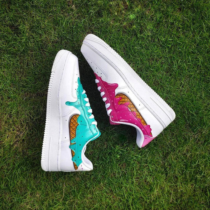 NIKE AIR FORCE 1 X WAFFLE ICE CREAM OPEN BOX UNUSED