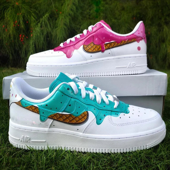 NIKE AIR FORCE 1 X WAFFLE ICE CREAM OPEN BOX UNUSED