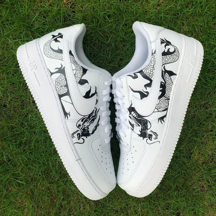 NIKE AIR FORCE 1 X CYBER DRAGON OPEN BOX UNUSED