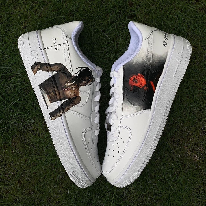 NIKE AIR FORCE 1 X AP DHILLON X TRAVIS SCOTT OPEN BOX UNUSED