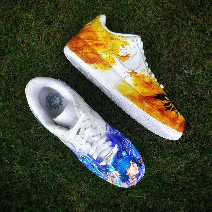 NIKE AIR FORCE 1 X NARUTO AND SASUKE OPEN BOX UNUSED