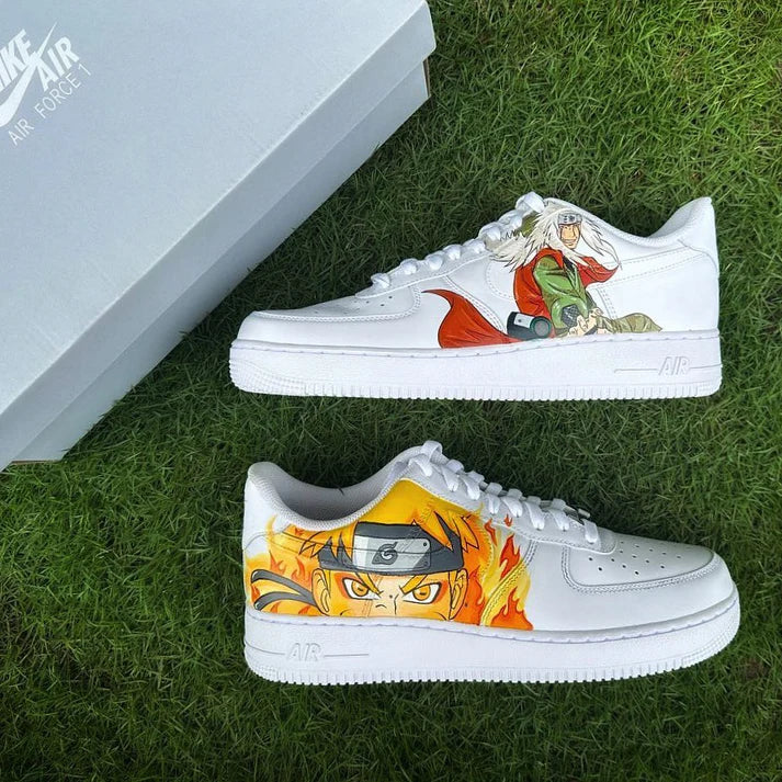 NIKE AIR FORCE 1 X NARUTO X JIRAYA OPEN BOX UNUSED