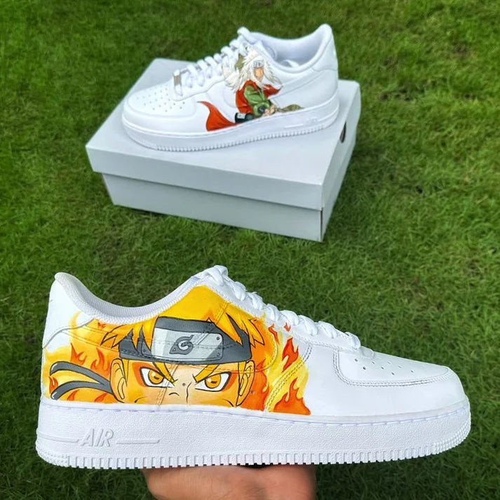 NIKE AIR FORCE 1 X NARUTO X JIRAYA OPEN BOX UNUSED